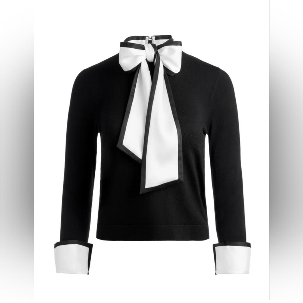 Alice + Olivia Black and White Sweater